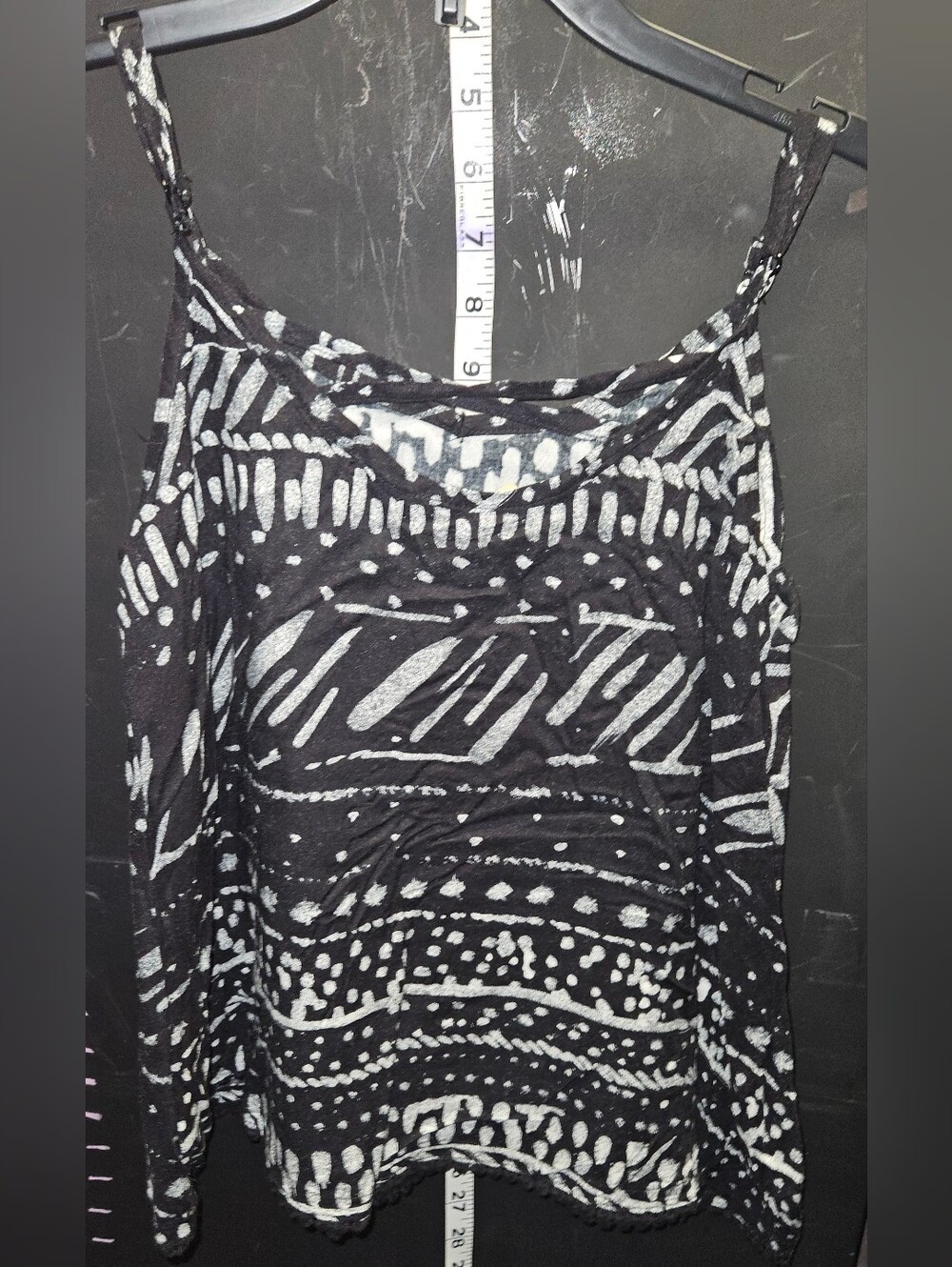 Mudd Black and White Patterned Girls' Tank Top